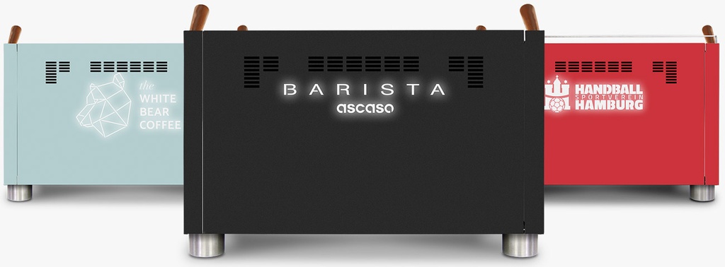 MÁQUINA DE CAFÉ ASCASO BARISTA T + 2GR BLANCA/MAD