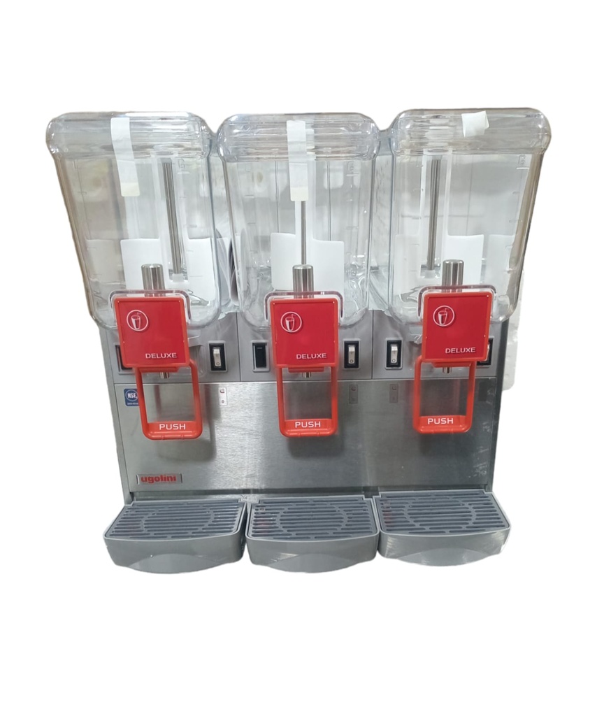 DISPENSADOR DE JUGOS  DELUXE 12 LITROS/3 TANQUES UGOLINI 