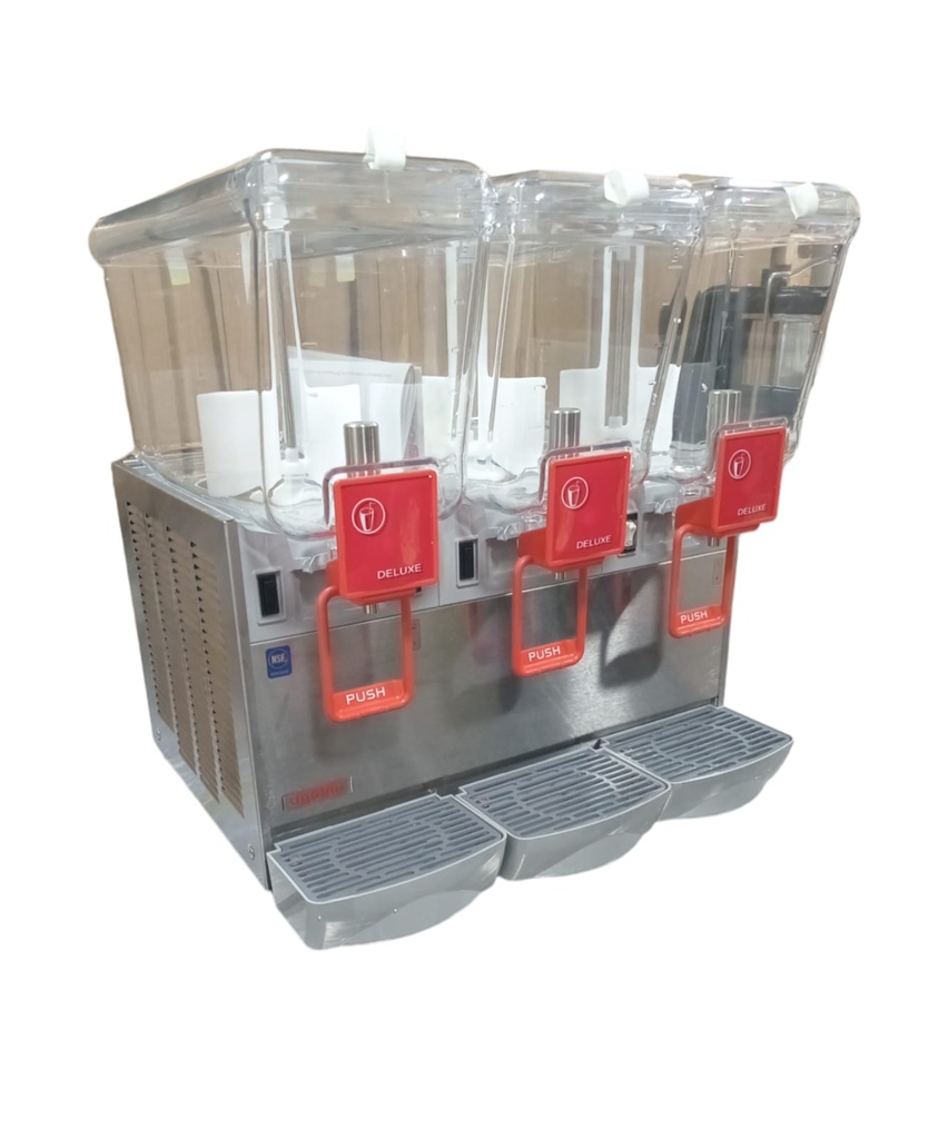 DISPENSADORA BEBIDAS  DELUXE 20 LITROS /3 TANQUES INOX UGOLINI